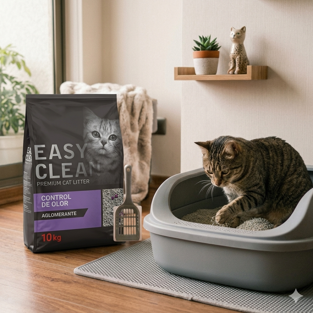 Arenas Sanitarias para Gatos: Cómo Elegir la Mejor Opción para tu Felino y por qué Easy Clean Destaca en el Mercado